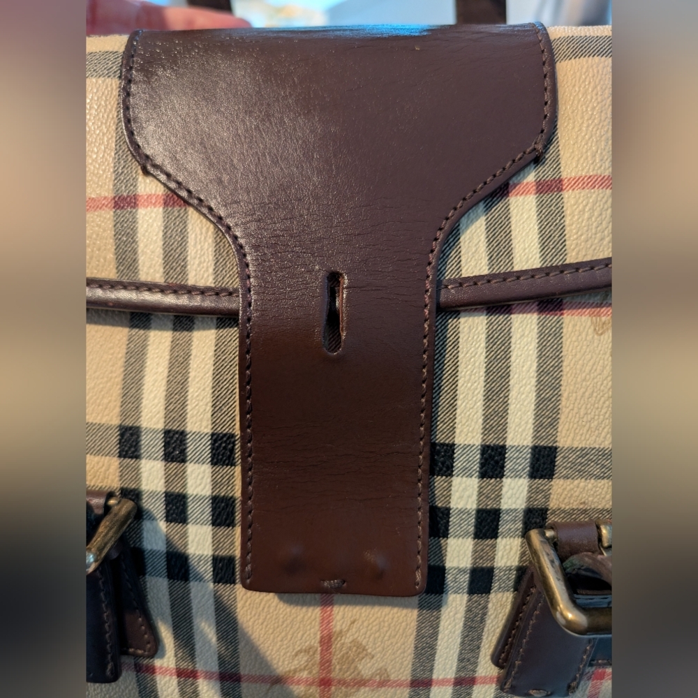 Burberry Haymarket Satchel - Picture 7 of 12
